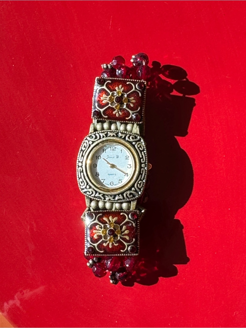 ✨BUNDLE 5 ITEMS FOR $20✨ Decorative Floral Beaded Bracelet Watch